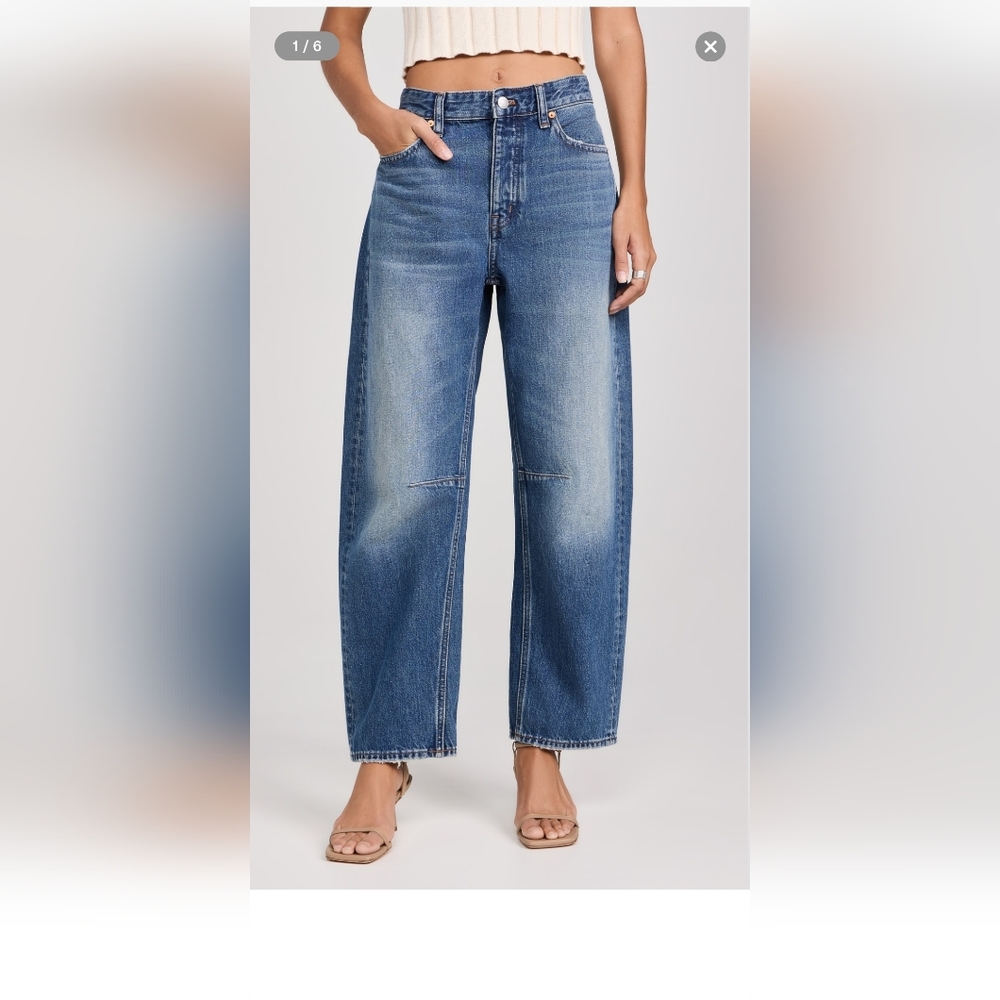 Madewell Darted Barrel Leg Jeans Sz 31 T